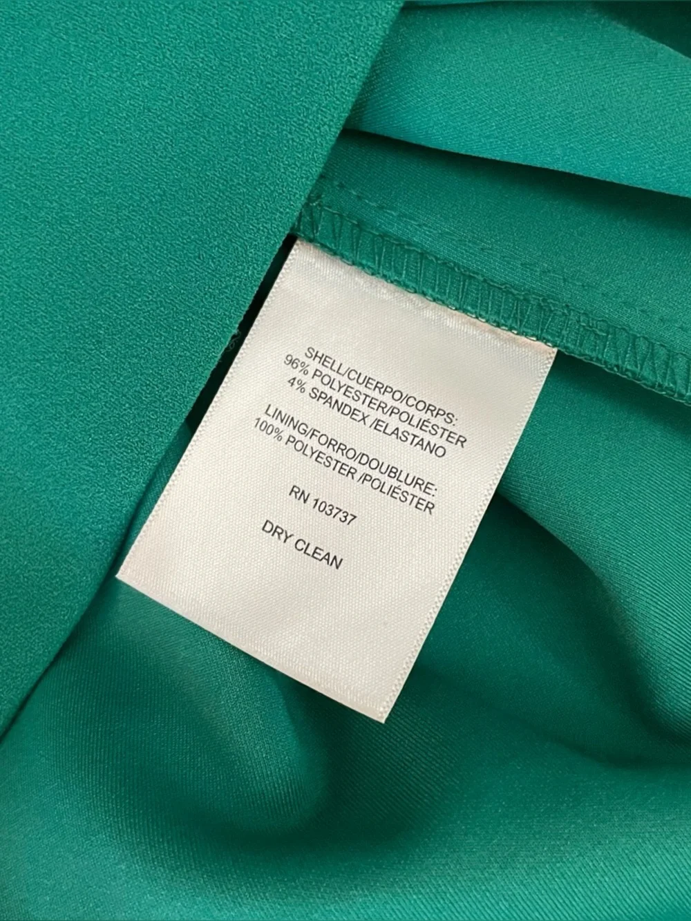 DONNA MORGAN Women’s Green Sheath Dress Ruffle Bell Sleeves Work Size 4